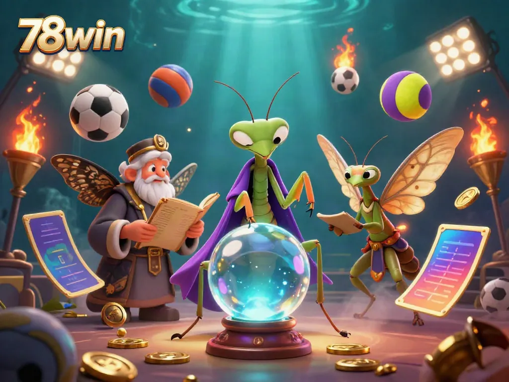 Engage with 78win's captivating casino atmosphere featuring fortune tellers and thrilling sports elements.