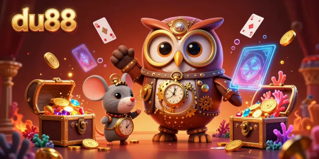 Join the thrilling du88 gaming adventure with premium slots and immersive casino elements.